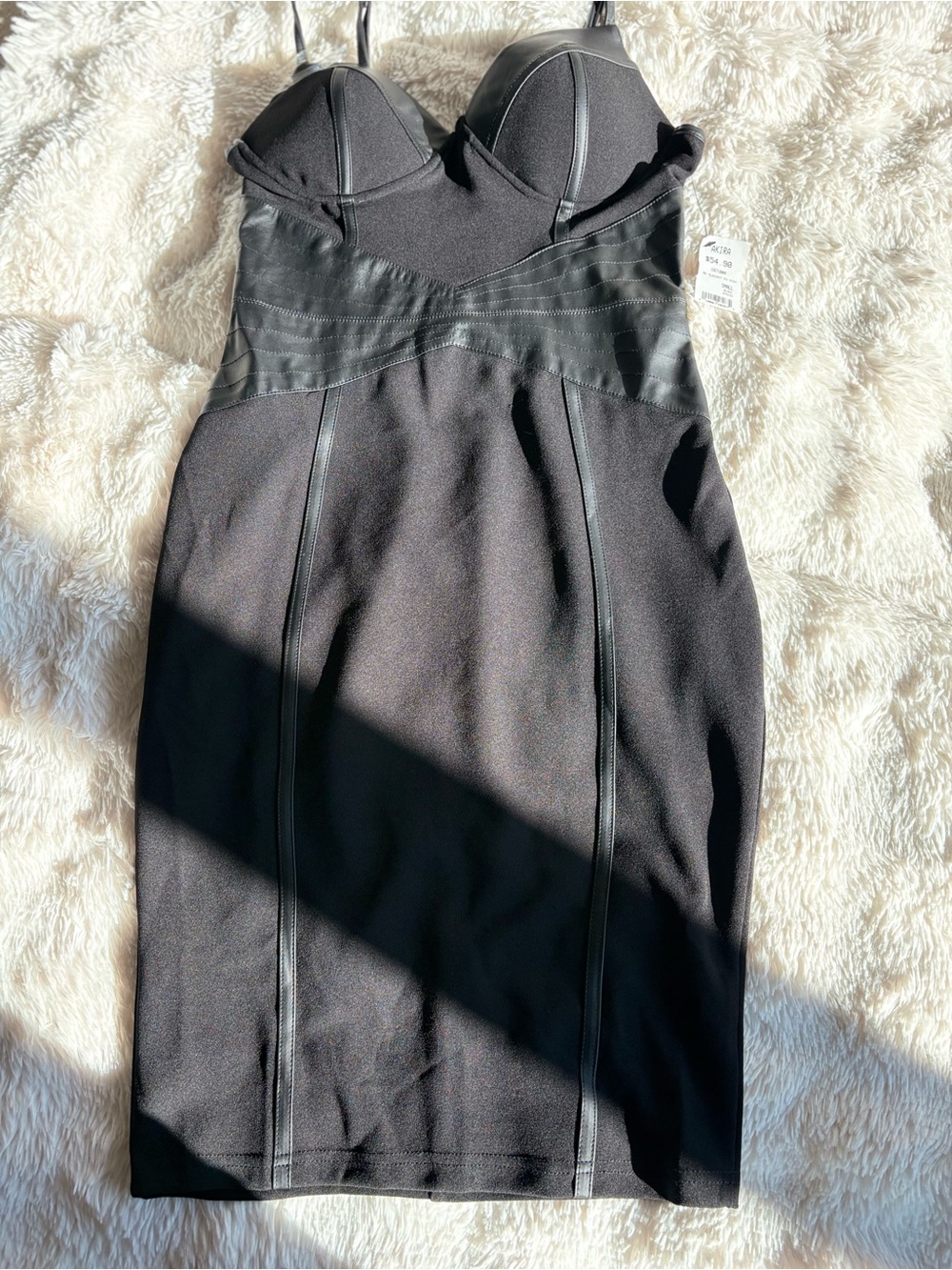 AKIRA Black Bodycon Bustier Dress